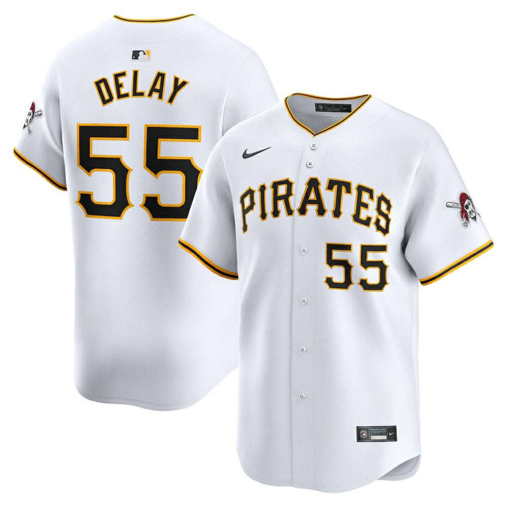 Jason Delay Pittsburgh Pirates Home Limited Player Jersey - White | Nike
