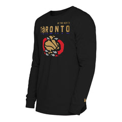Toronto Raptors 2024/25 City Edition Long Sleeve T-Shirt - Black | New Era cheap