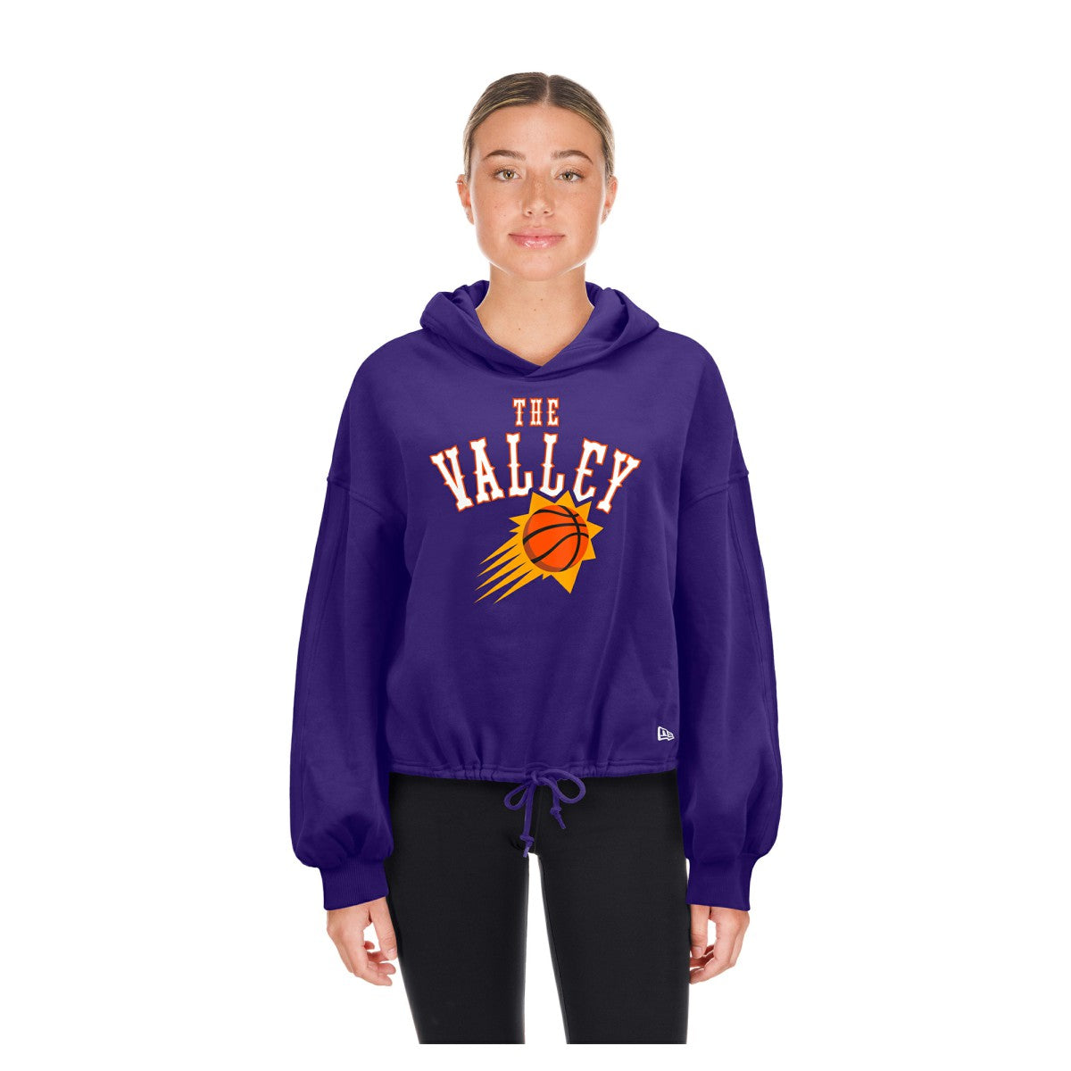 Phoenix Suns Women's 2024/25 City Edition Cropped Pullover Hoodie - Purple | New Era for sale