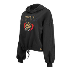 Toronto Raptors Women's 2024/25 City Edition Cropped Pullover Hoodie - Black | New Era online