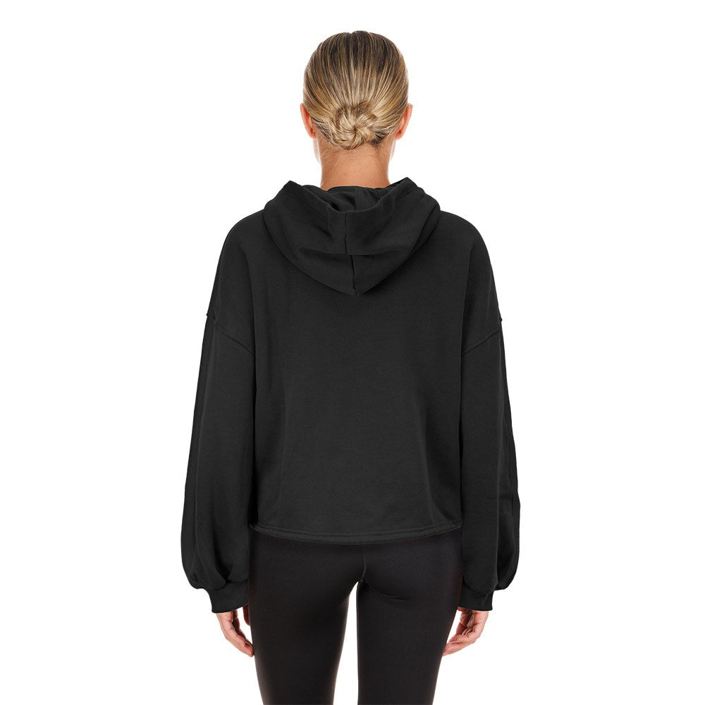 Toronto Raptors Women's 2024/25 City Edition Cropped Pullover Hoodie - Black | New Era online