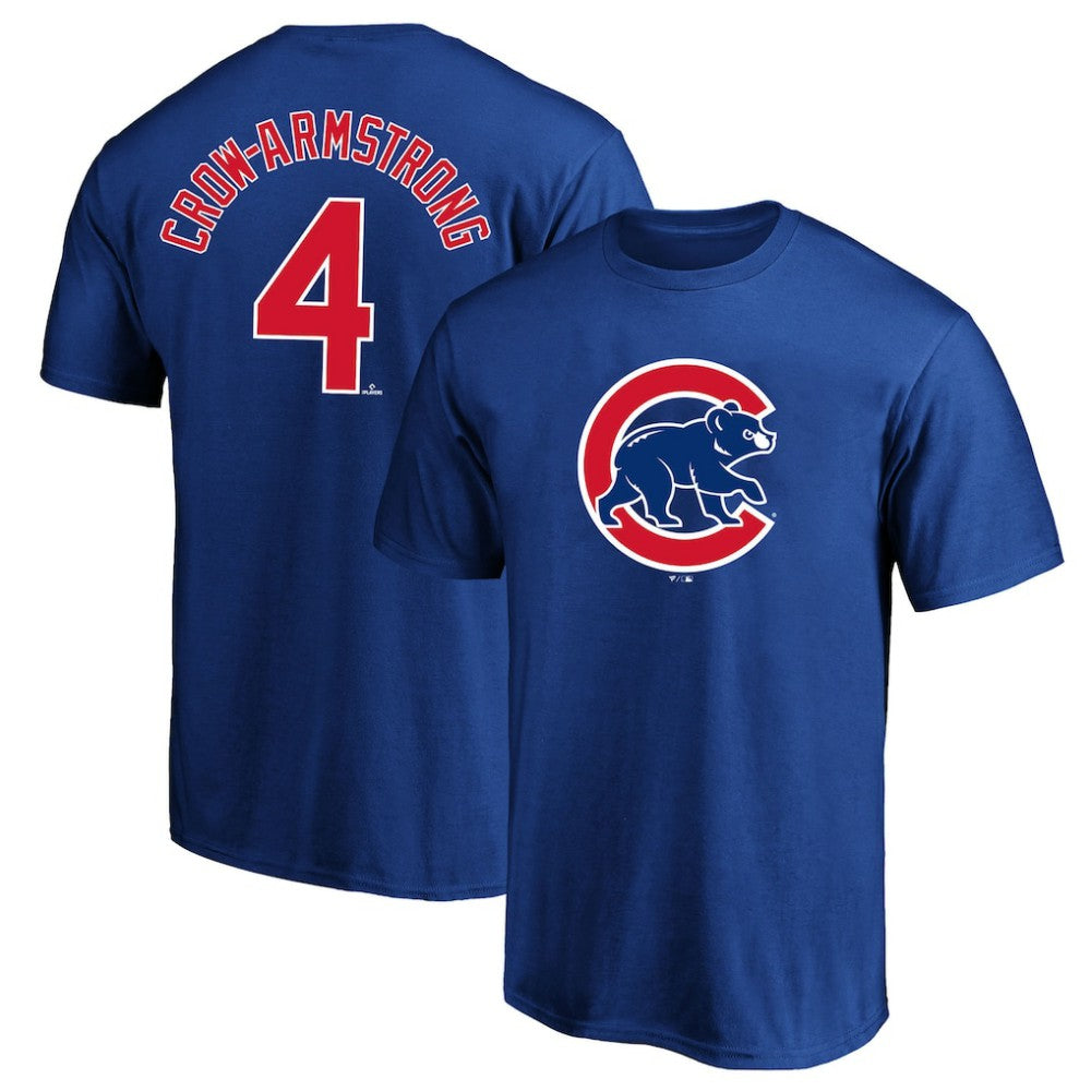 Pete Crow-Armstrong Chicago Cubs Big & Tall Name & Number T-Shirt - Royal