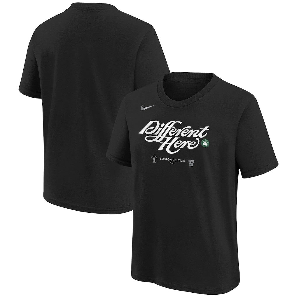 Boston Celtics Youth 2024 NBA Playoffs Mantra T-Shirt - Black | Nike cheap