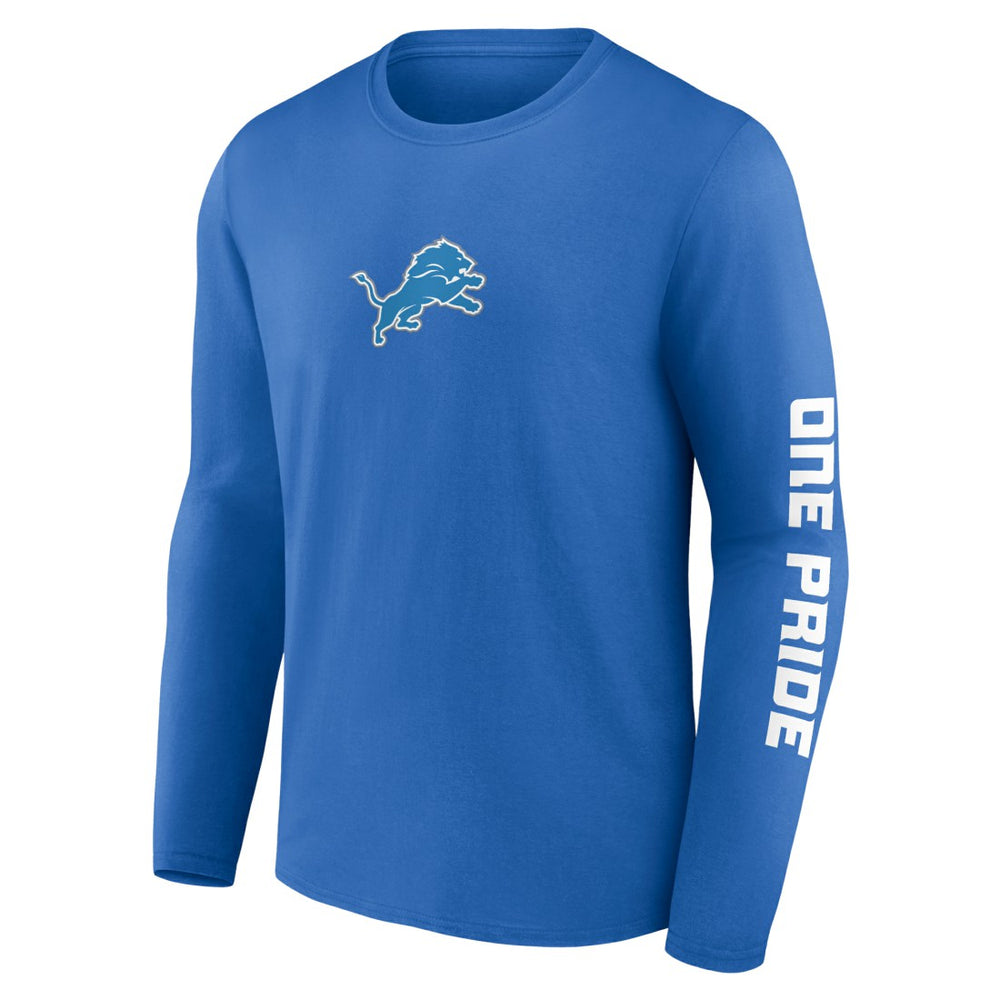 Detroit Lions One Pride Long Sleeve T-Shirt - Blue discount
