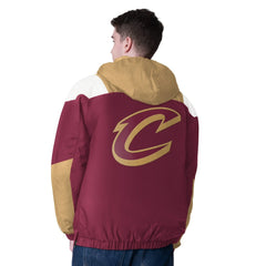 Cleveland Cavaliers Starter Charger Half-Zip Pullover Jacket- Wine/Gold online