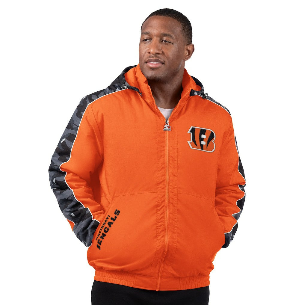 Cincinnati Bengals Starter Thursday Night Gridiron Full-Zip Jacket - Orange online