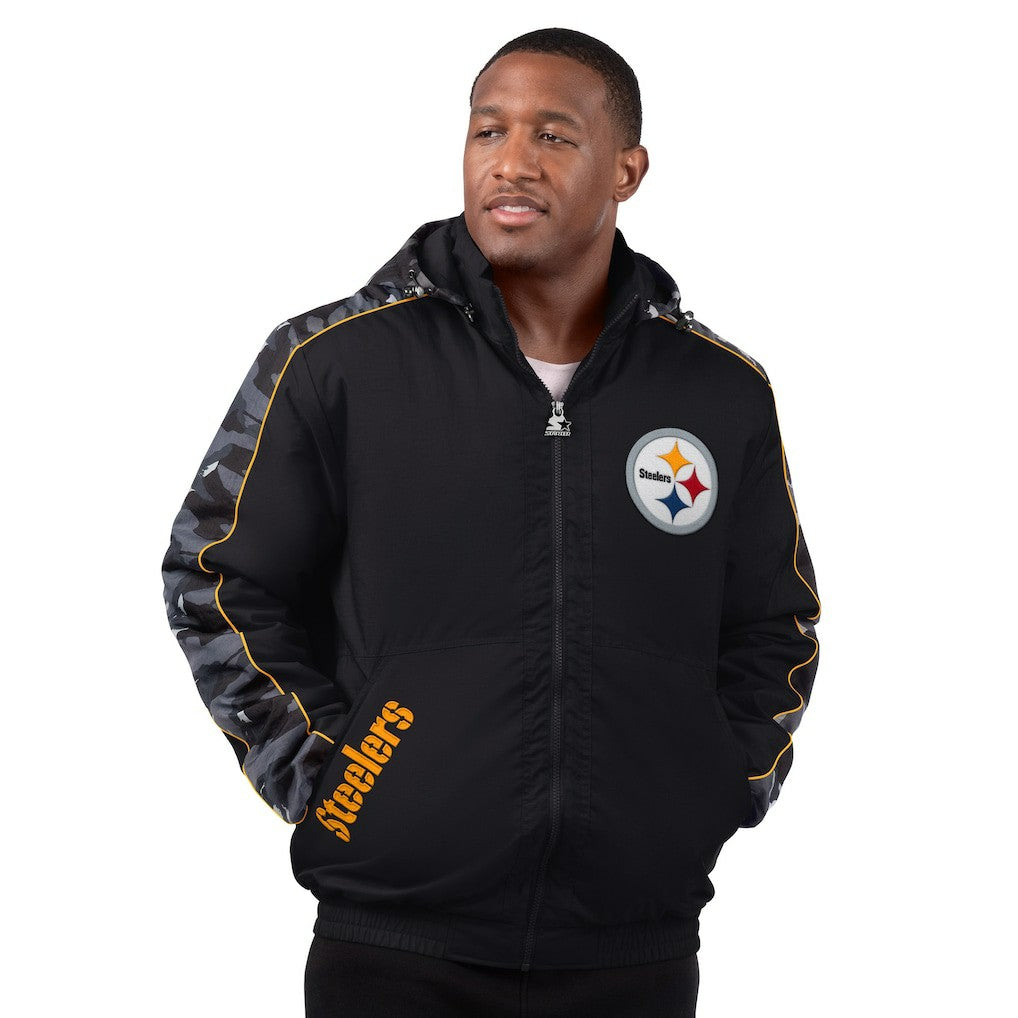 Pittsburgh Steelers Starter Thursday Night Gridiron Full-Zip Jacket - Black for sale