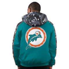 Miami Dolphins Starter Thursday Night Gridiron Full-Zip Hoodie Jacket - Aqua sale