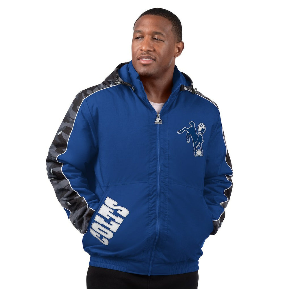 Indianapolis Colts Starter Thursday Night Gridiron Full-Zip Hoodie Jacket - Royal outlet