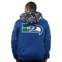 Seattle Seahawks Starter Thursday Night Gridiron Full-Zip Hoodie Jacket - Royal discount