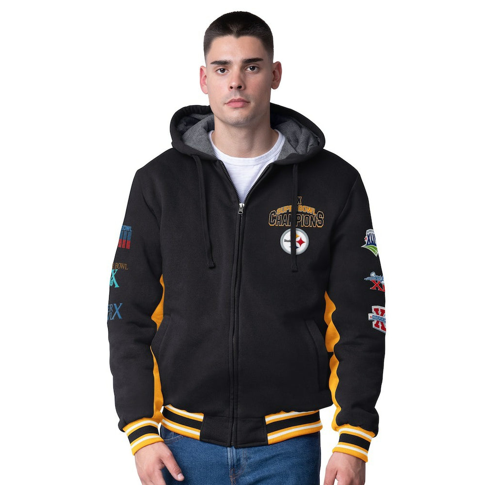 Pittsburgh Steelers G-III Extreme No Huddle Commemorative Full-Zip Hoodie Jacket - Black sale