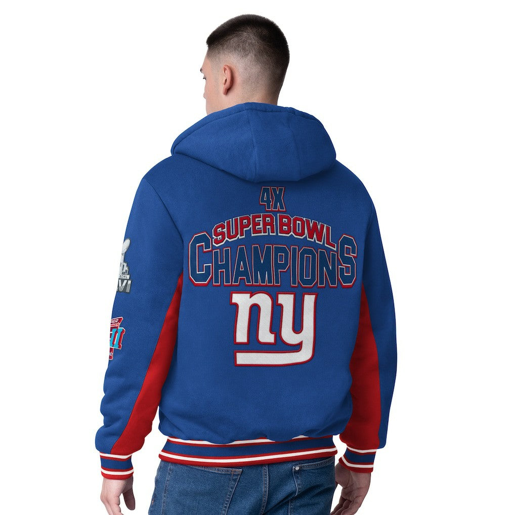 New York Giants G-III Extreme No Huddle Commemorative Full-Zip Hoodie Jacket - Royal cheap