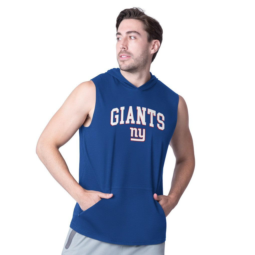 New York Giants MSX by Michael Strahan Action Sleeveless Pullover Hoodie - Royal on sale