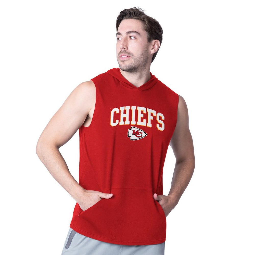 Kansas City Chiefs MSX by Michael Strahan Action Sleeveless Pullover Hoodie - Red outlet