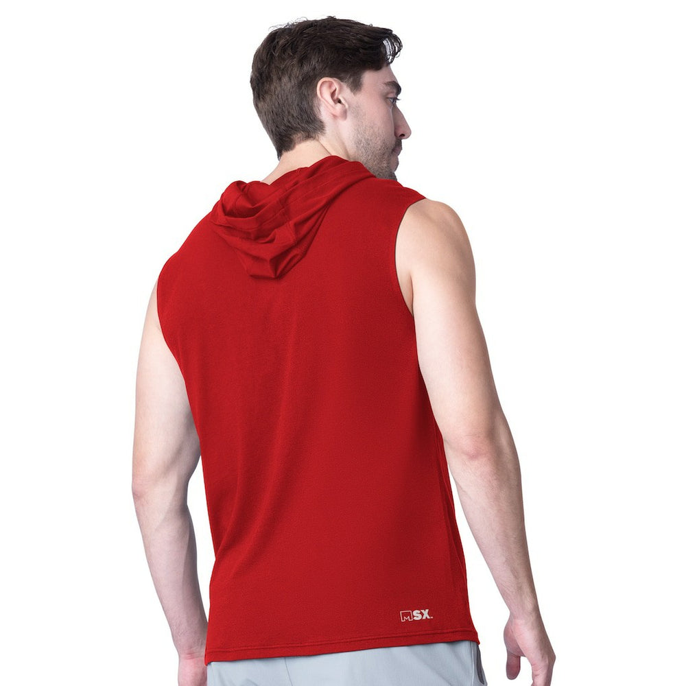 Kansas City Chiefs MSX by Michael Strahan Action Sleeveless Pullover Hoodie - Red outlet