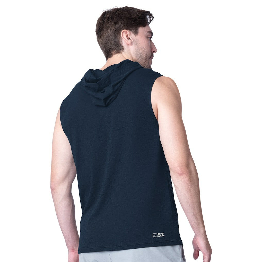 Seattle Seahawks MSX by Michael Strahan Action Sleeveless Pullover Hoodie - College Navy outlet