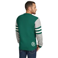 New York Jets Tommy Hilfiger Acrylic Crewneck Pullover Sweater - Green/Heather Gray discount