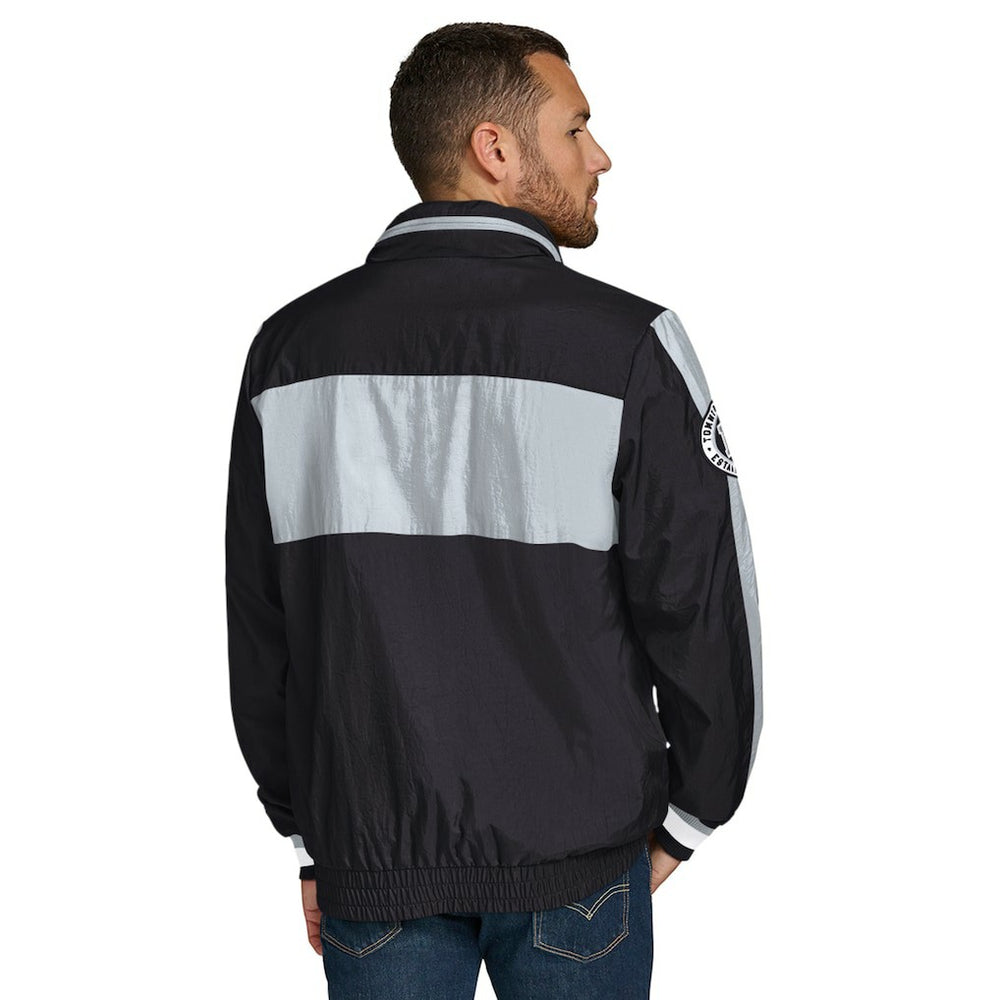 Las Vegas Raiders Tommy Hilfiger Gael Lightweight Half-Zip Hoodie Jacket - Black sale