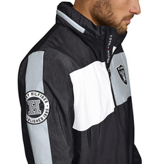 Las Vegas Raiders Tommy Hilfiger Gael Lightweight Half-Zip Hoodie Jacket - Black sale