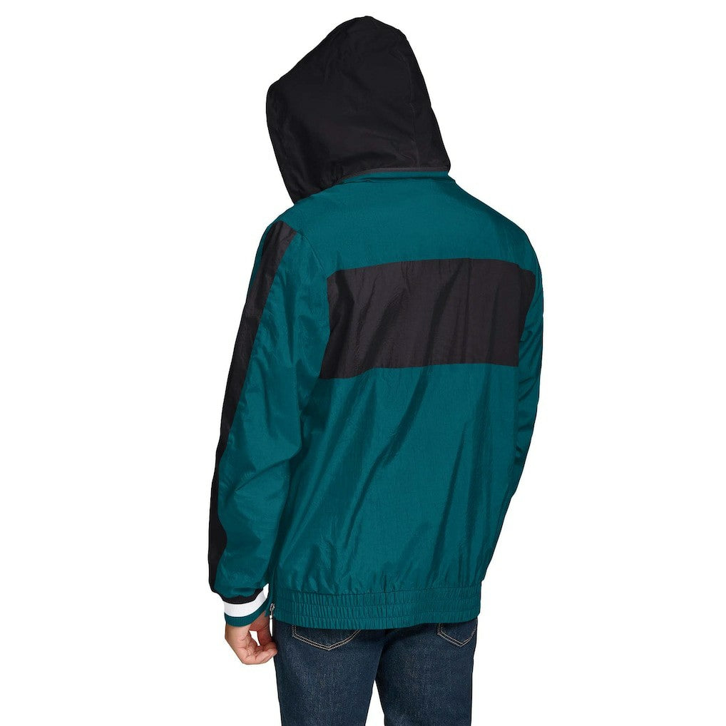 Philadelphia Eagles Tommy Hilfiger Gael Lightweight Half-Zip Hoodie Jacket - Green online