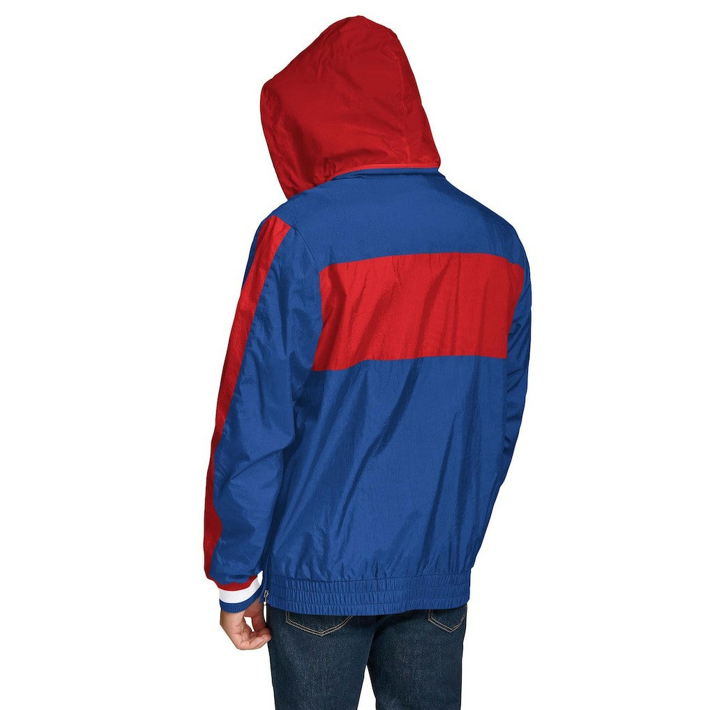 New York Giants Tommy Hilfiger Gael Lightweight Half-Zip Hoodie Jacket - Royal cheap