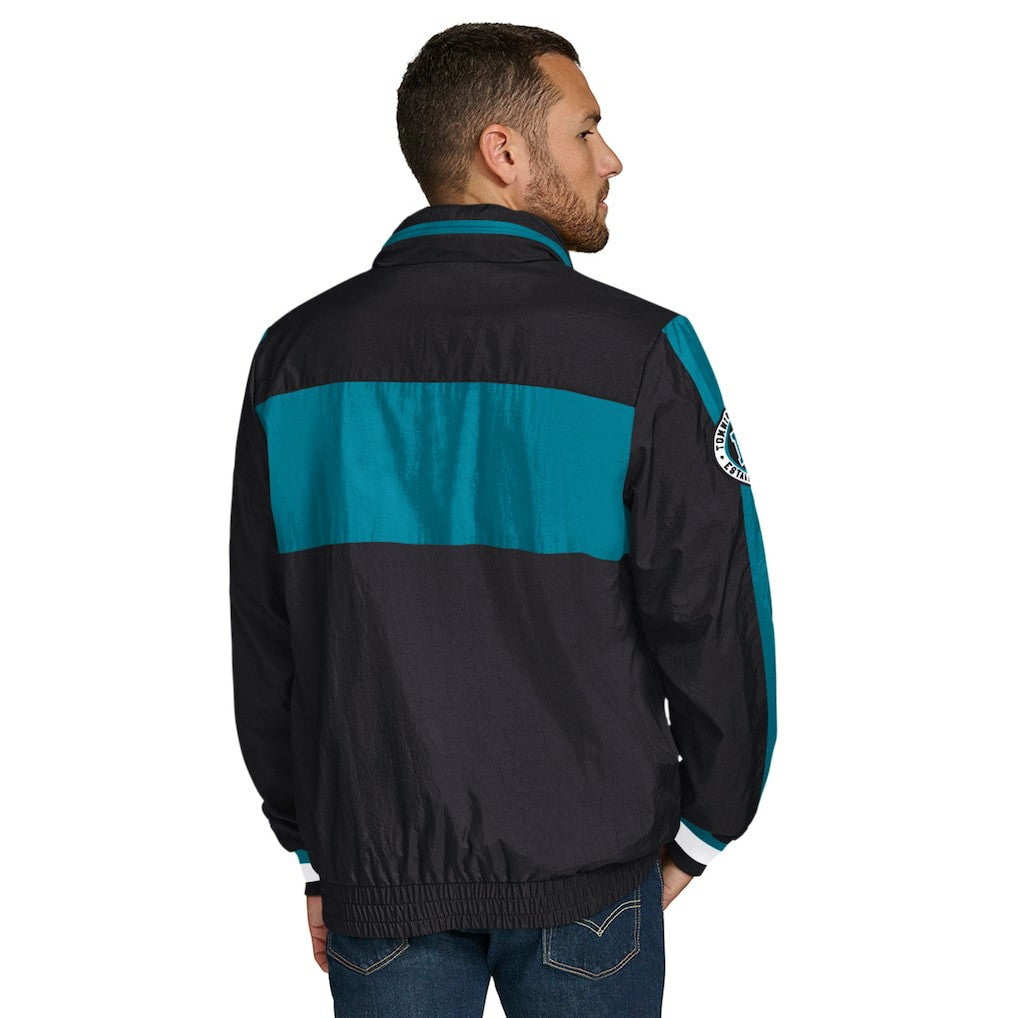 Jacksonville Jaguars Tommy Hilfiger Gael Lightweight Half-Zip Pullover Hoodie Jacket - Black sale
