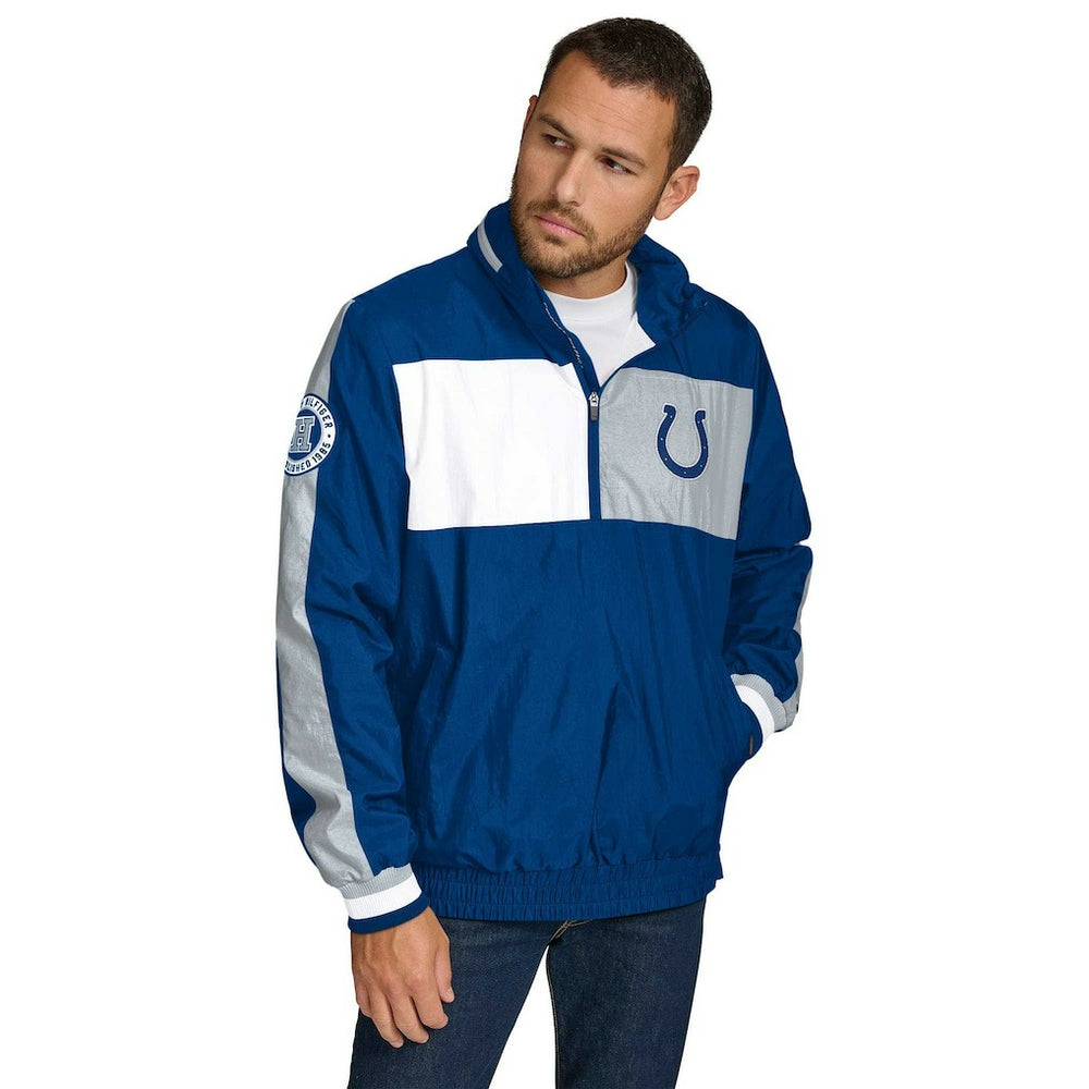 Indianapolis Colts Tommy Hilfiger Gael Lightweight Half-Zip Pullover Hoodie Jacket - Royal outlet