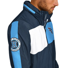 Tennessee Titans Tommy Hilfiger Gael Lightweight Half-Zip Hoodie Jacket - Navy discount