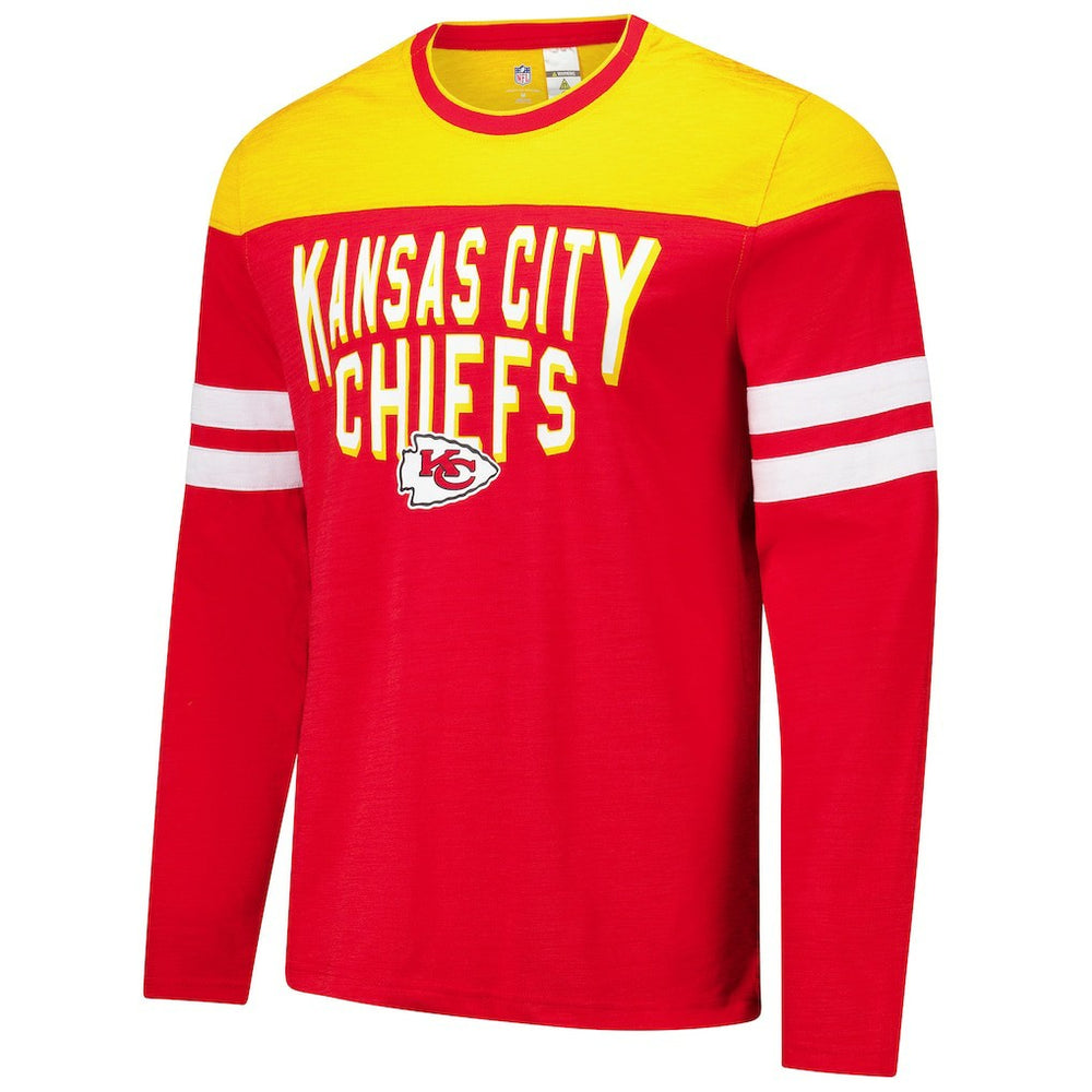 Kansas City Chiefs G-III Sports by Carl Banks Adaptive Hail Mary Long Sleeve T-Shirt - Red/Gold online