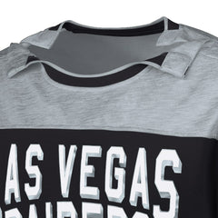 Las Vegas Raiders G-III Sports by Carl Banks Adaptive Hail Mary Long Sleeve T-Shirt - Black/Silver cheap