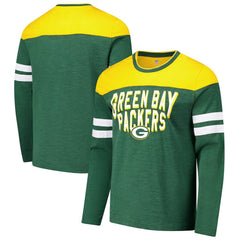 Green Bay Packers G-III Sports by Carl Banks Adaptive Hail Mary Long Sleeve T-Shirt - Green/Gold discount