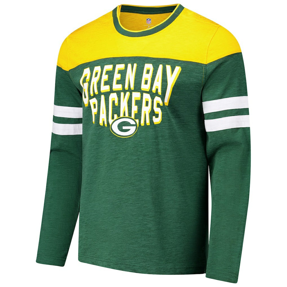 Green Bay Packers G-III Sports by Carl Banks Adaptive Hail Mary Long Sleeve T-Shirt - Green/Gold discount