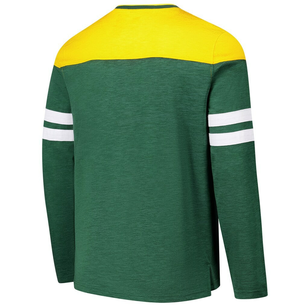 Green Bay Packers G-III Sports by Carl Banks Adaptive Hail Mary Long Sleeve T-Shirt - Green/Gold discount