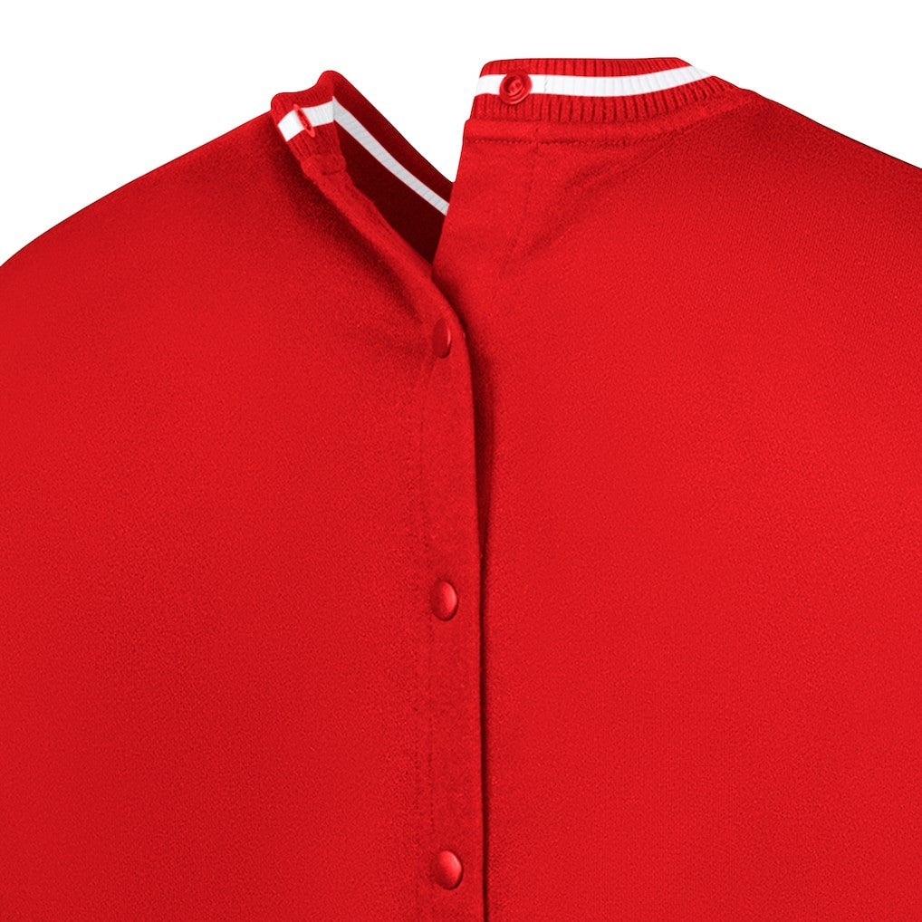 San Francisco 49ers G-III Sports by Carl Banks Adaptive Blocker Fleece Pullover Sweatshirt - Scarlet on sale