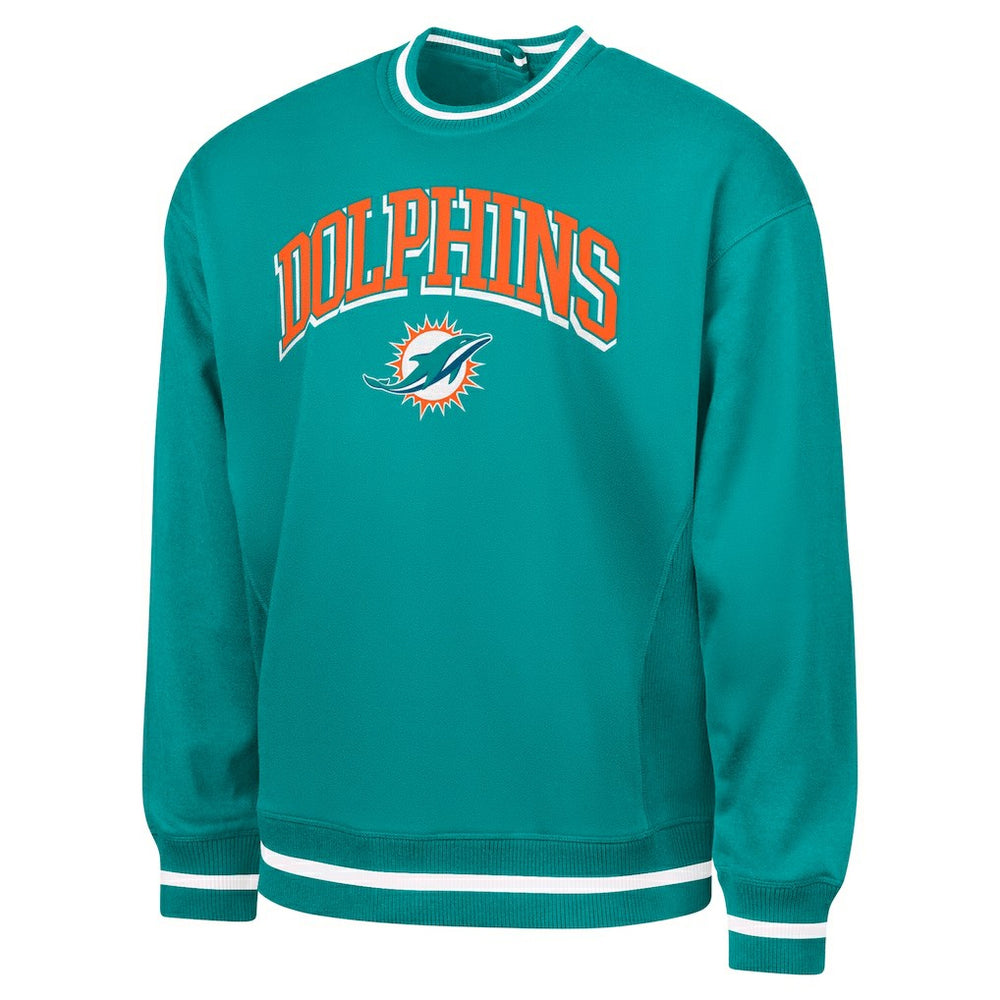 Miami Dolphins G-III Sports by Carl Banks Adaptive Blocker Fleece Pullover Sweatshirt - Aqua online