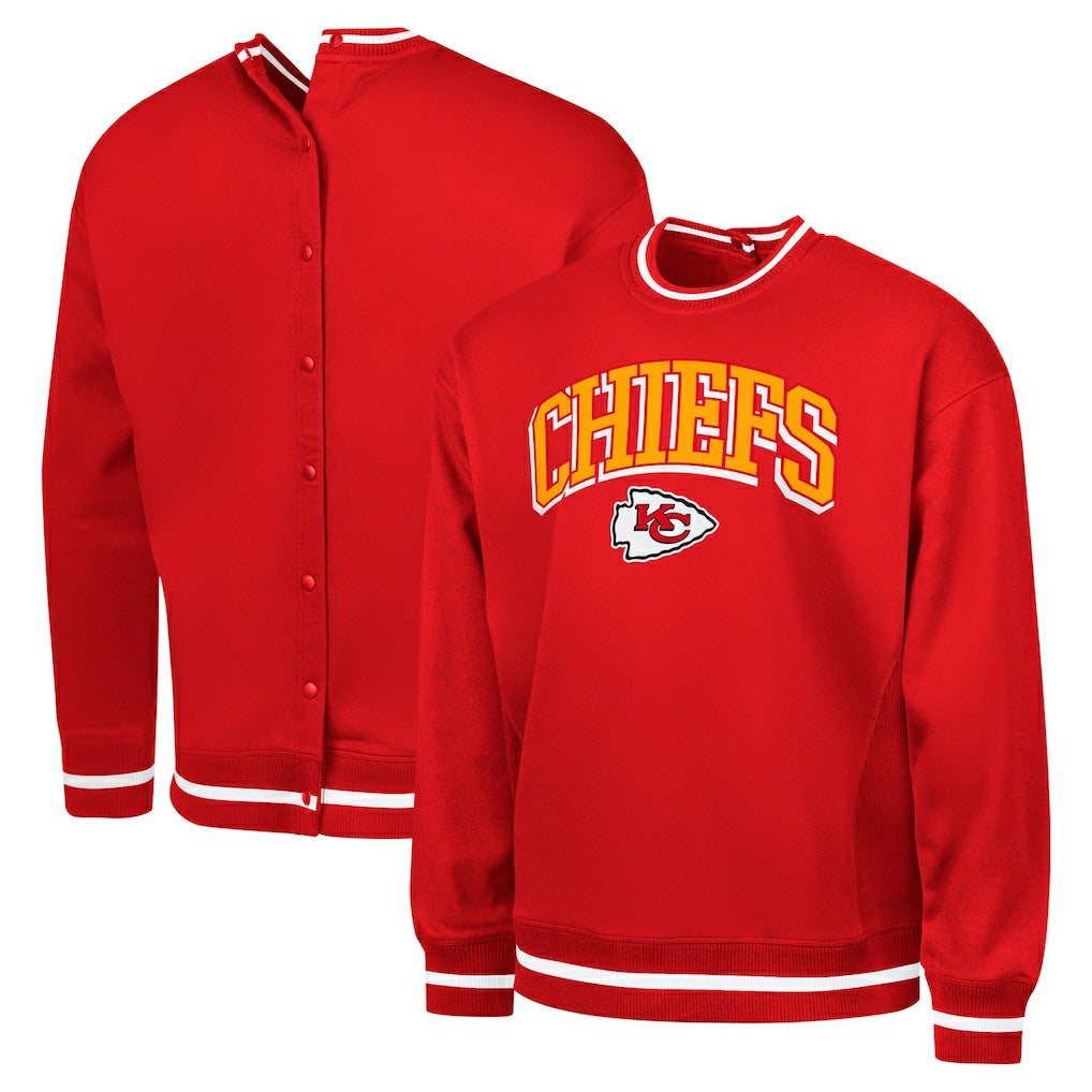 Kansas City Chiefs G-III Sports by Carl Banks Adaptive Blocker Fleece Pullover Sweatshirt - Red outlet