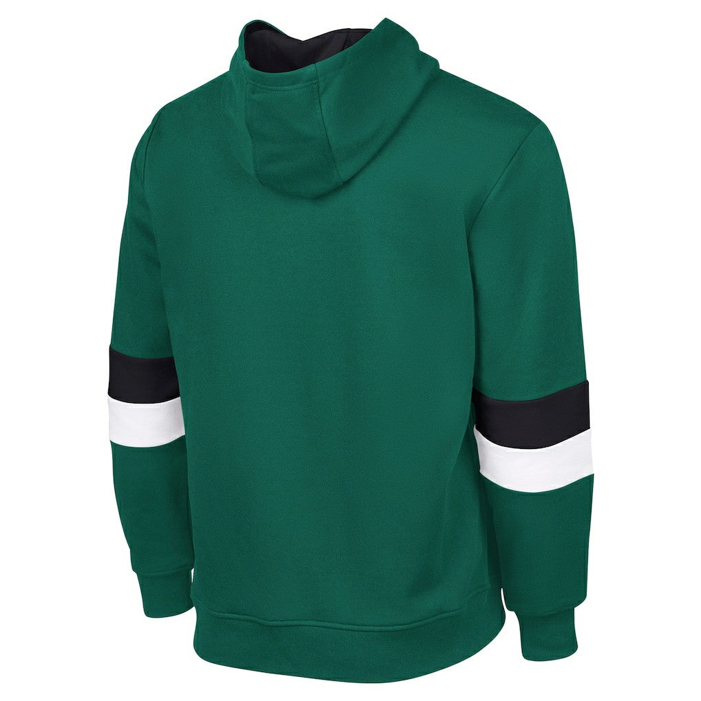 New York Jets G-III Sports by Carl BanksMen's Adaptive Faceoff Pullover Hoodie - Green/Gray for sale