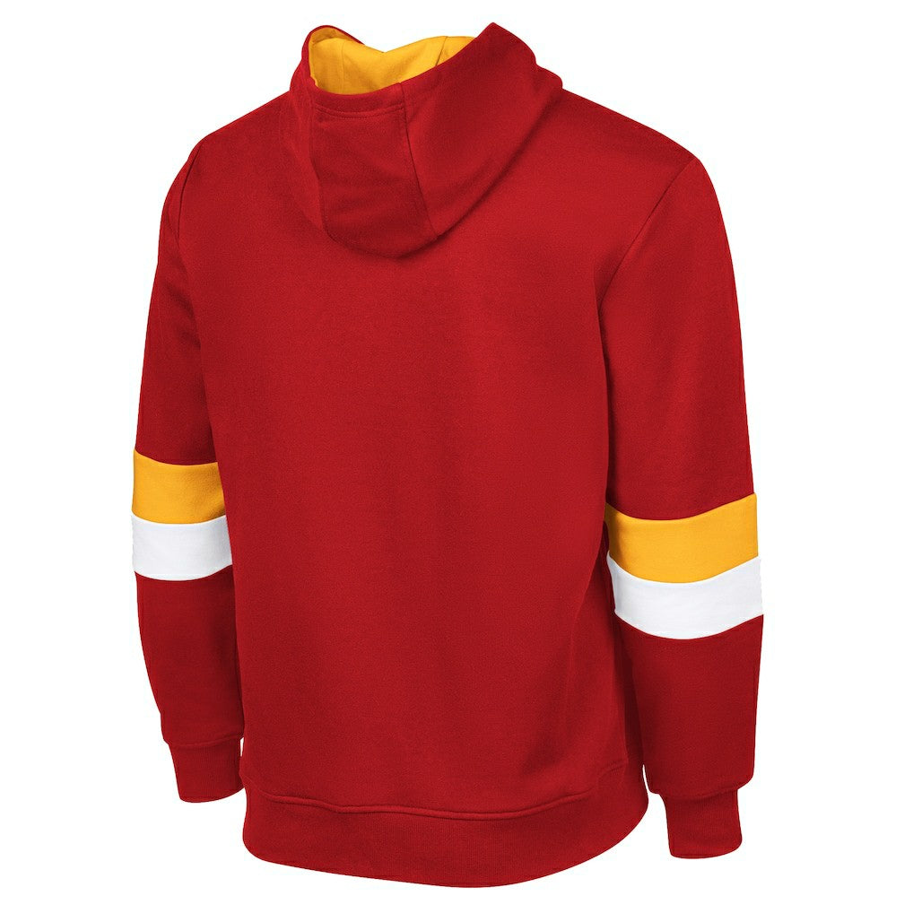 Kansas City Chiefs G-III Sports by Carl Banks Adaptive Faceoff Pullover Hoodie - Red/Gold outlet