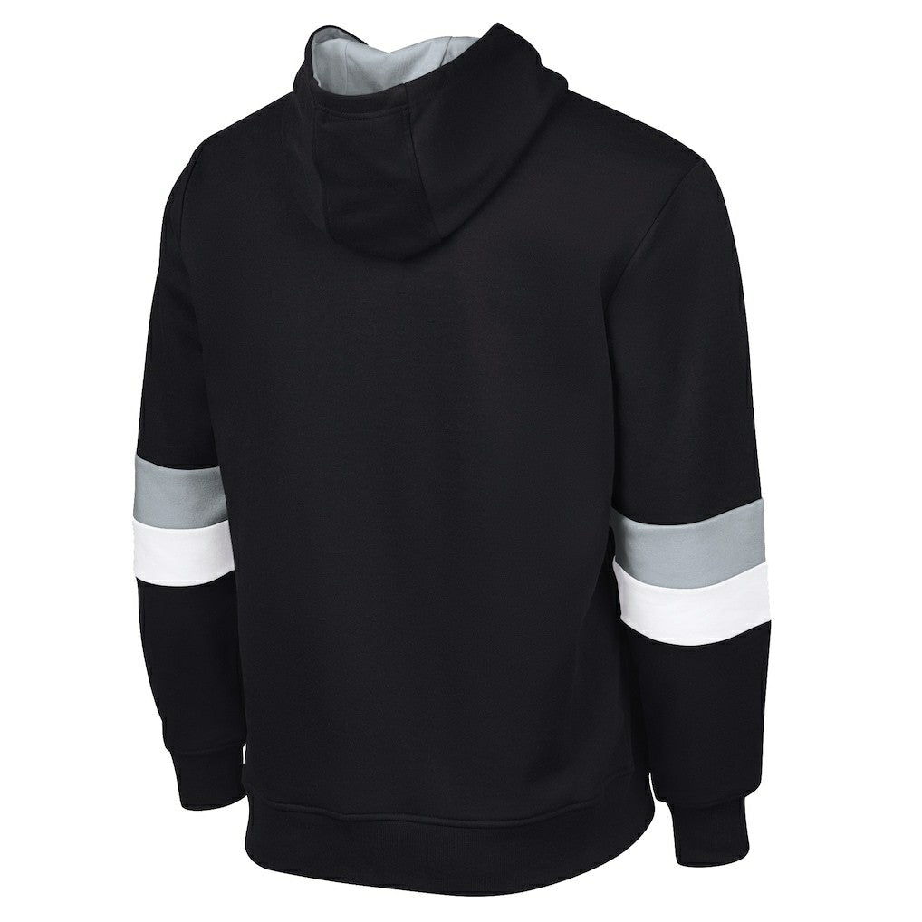 Las Vegas Raiders G-III Sports by Carl Banks Adaptive Faceoff Pullover Hoodie - Black/Silver for sale