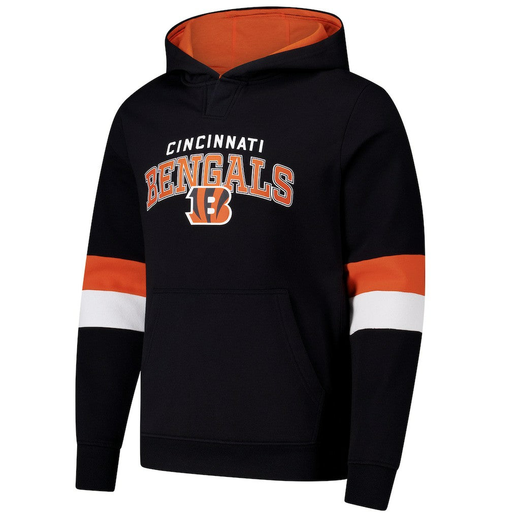 Cincinnati Bengals G-III Sports by Carl Banks Adaptive Faceoff Pullover Hoodie - Black/Orange cheap