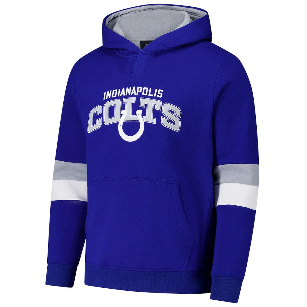 Indianapolis Colts G-III Sports by Carl Banks Adaptive Faceoff Pullover Hoodie - Royal/Silver outlet