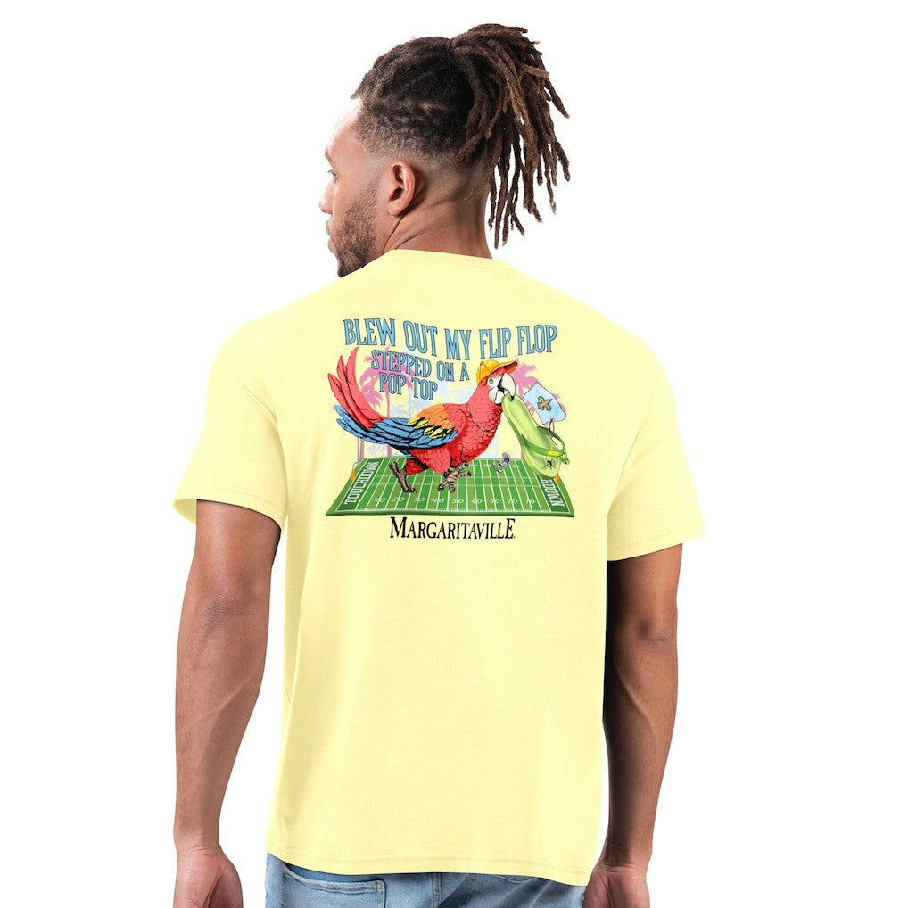 New Orleans Saints Margaritaville Flip Flop T-Shirt - Gold outlet