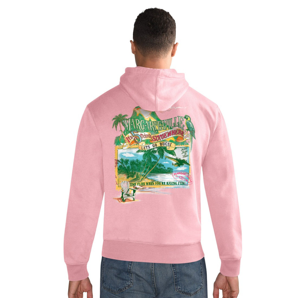 Tampa Bay Buccaneers Margaritaville Time Flies Garment Dyed Pullover Hoodie - Orange cheap