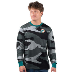 Miami Dolphins Starter Thursday Night Gridiron Vintage Logo Long Sleeve T-Shirt - Gray/Charcoal outlet
