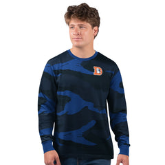 Denver Broncos Starter Thursday Night Gridiron Vintage Logo Long Sleeve T-Shirt - Navy/Royal discount