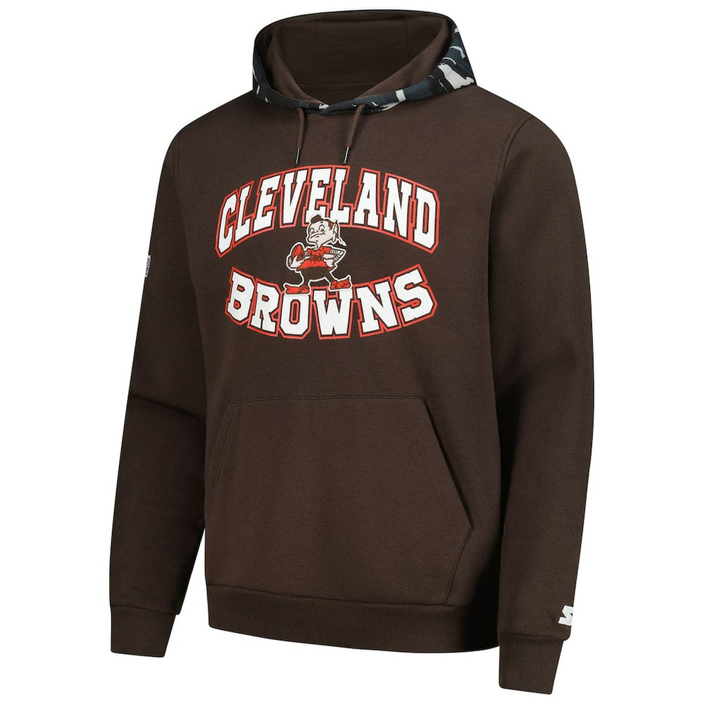Cleveland Browns Starter Thursday Night Gridiron Vintage Logo Pullover Hoodie - Brown discount