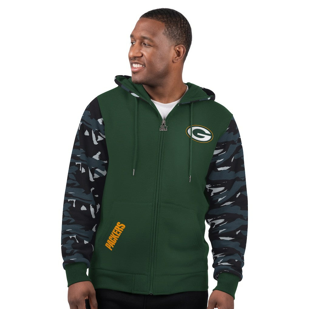 Green Bay Packers Starter Thursday Night Gridiron Full-Zip Hoodie - Green sale