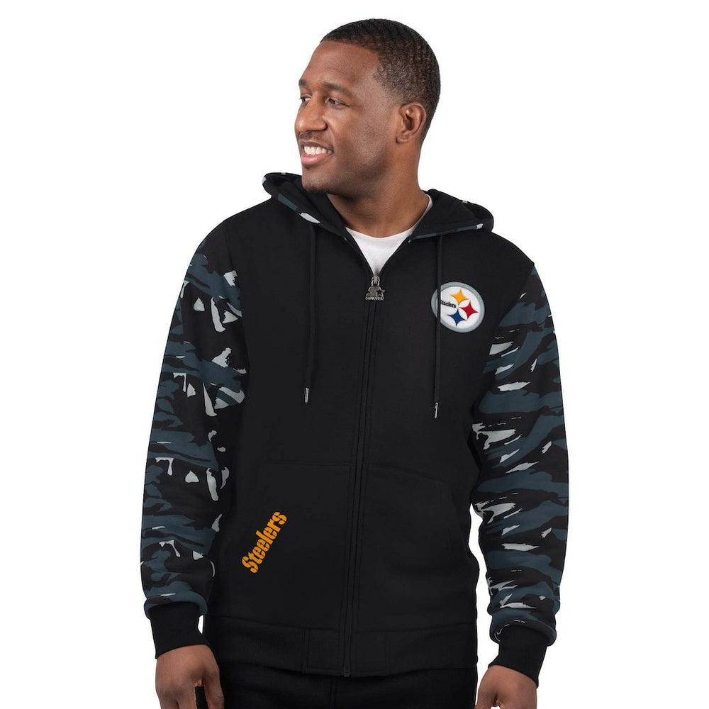 Pittsburgh Steelers Starter Thursday Night Gridiron Full-Zip Hoodie - Black cheap