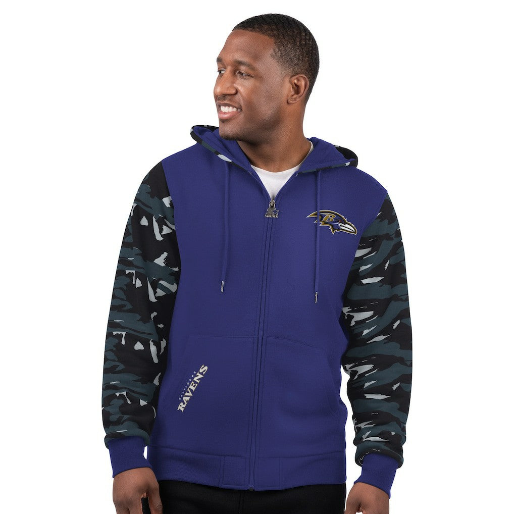 Baltimore Ravens Starter Thursday Night Gridiron Full-Zip Hoodie - Purple on sale