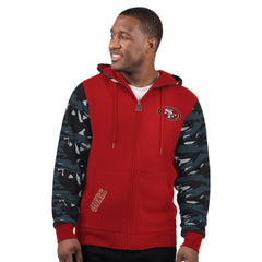 San Francisco 49ers Starter Thursday Night Gridiron Full-Zip Hoodie - Scarlet discount